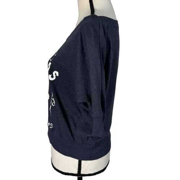 Zenana Outfitters Medium Top Graphic Dolman Sleeve Boat Neck Las Vegas Sin City - Picture 6 of 9